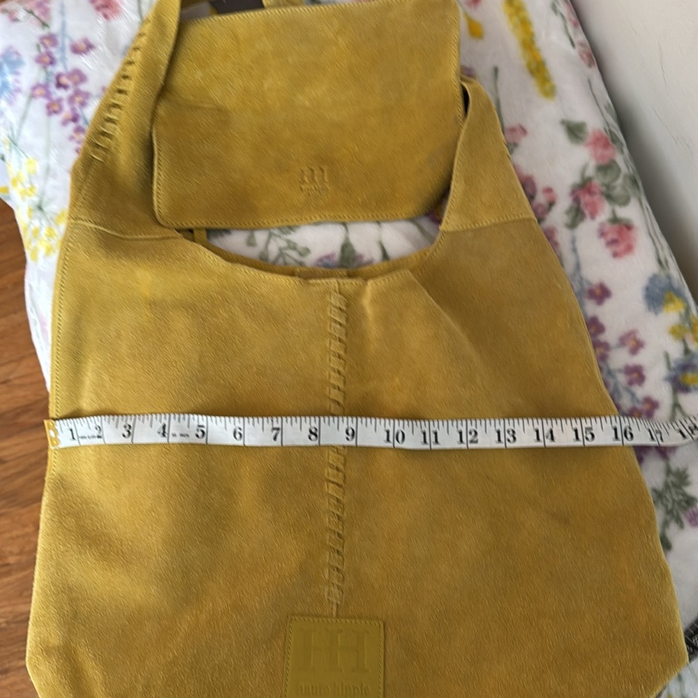 COPY - New 100% genuine suede yellow Haute Hippie Hobo with detachable pouch 🍀🍀 - Picture 12 of 13